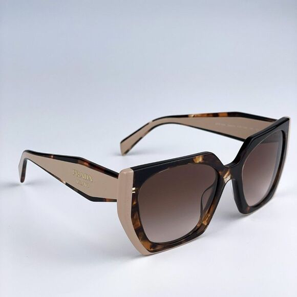 NEW Prada PR15WS 01R0A6 Tortoise Caramel Powder Brown Gradient Cat Eye - Picture 9 of 14